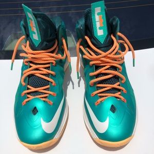 LEBRON X Miami Dolphins Size 12